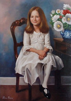 Portrait of a child<br>22 x 28 inches, oil/canvas