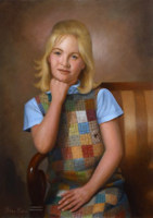 Portrait of Cindy<br>20 x 28 inches, oil/canvas