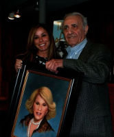 Portrait of Joan Rivers<br>presented by Basil Baylin to her daughter Melissa Rivers